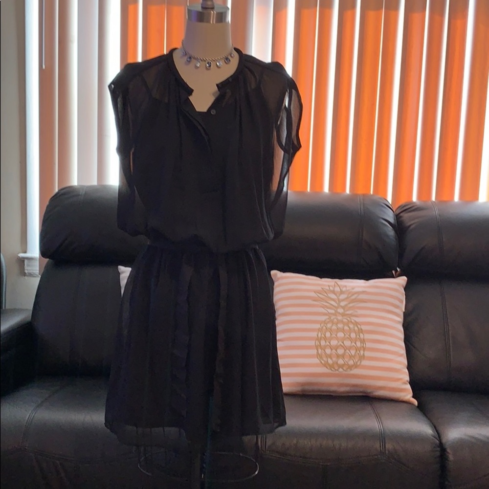 Chiffon Black Dress